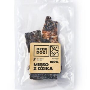 Naturalny przysmak dla psa - mięso z dzika 100g
